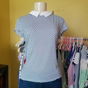 Ann Taylor Peter Pan Collar top